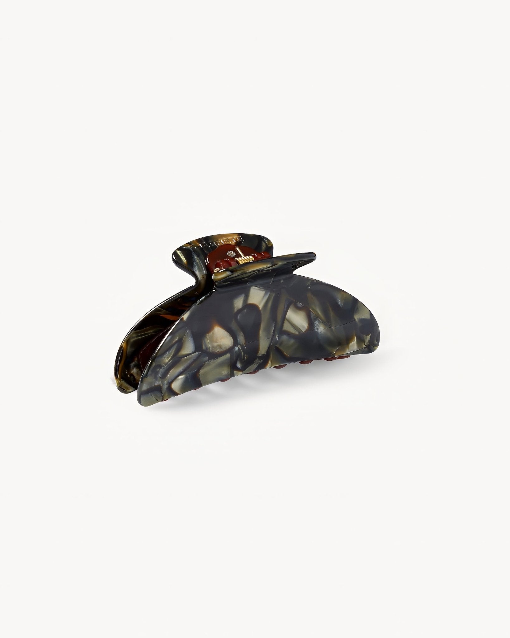 Midi Heirloom Hair Claw in Midnight Horn
