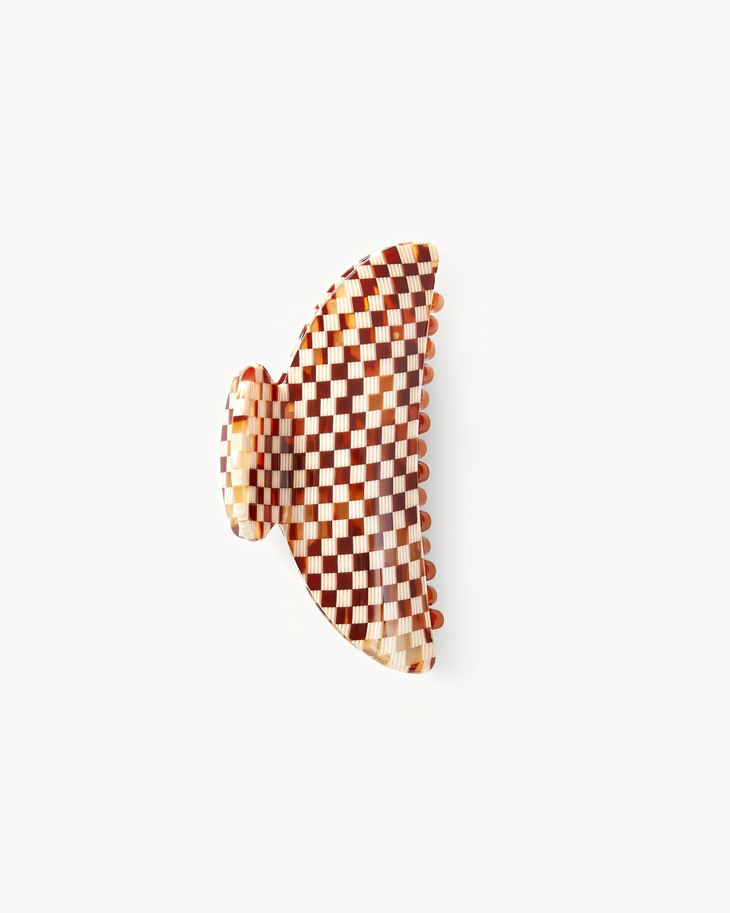 Midi Heirloom Hair Claw in Tortoise Checker