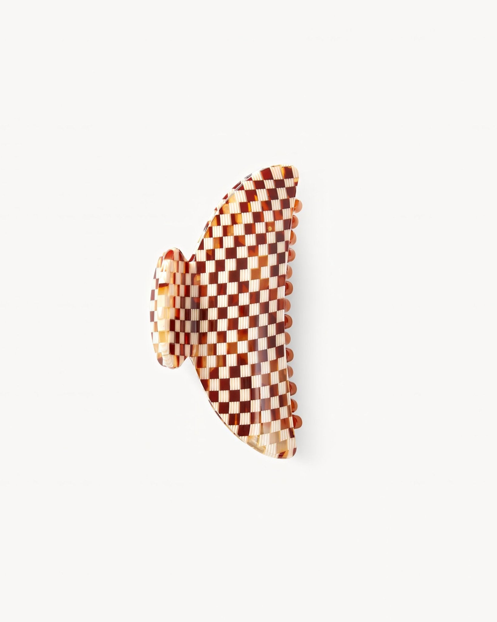 Midi Heirloom Hair Claw in Tortoise Checker