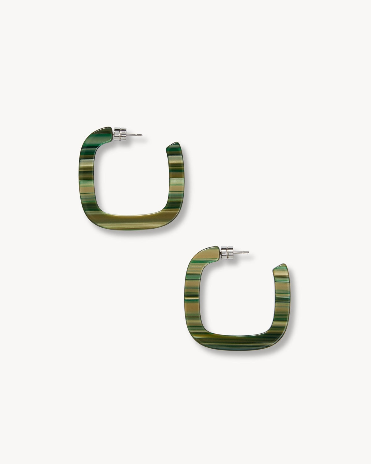 Midi Square Hoops in Meadow - MACHETE