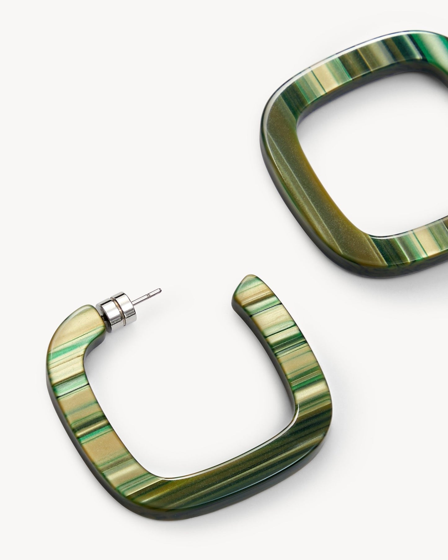 Midi Square Hoops in Meadow - MACHETE