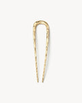 Midi Wavy French Hair Pin in Gold