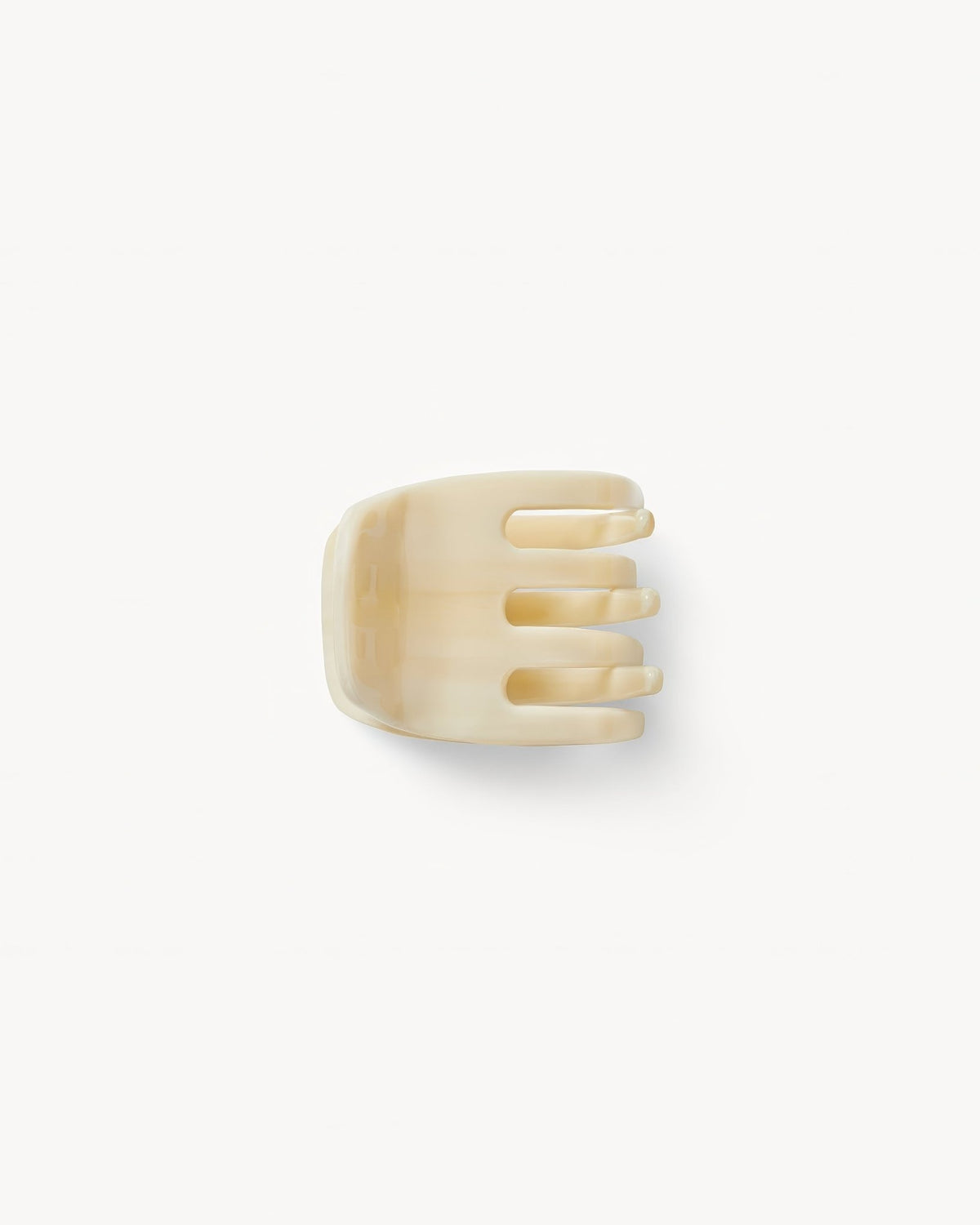 Mini Claw Clip in Alabaster
