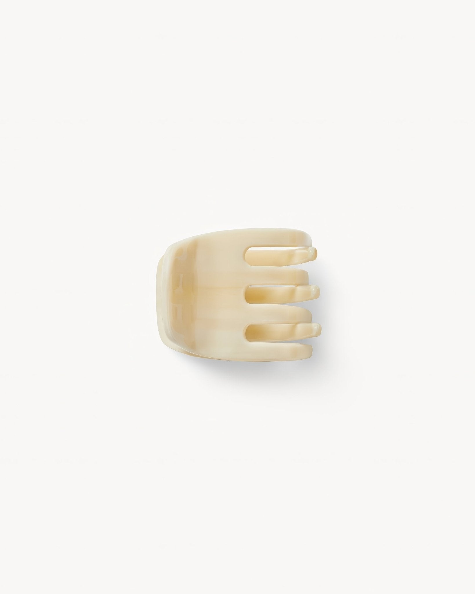 Mini Claw Clip in Alabaster