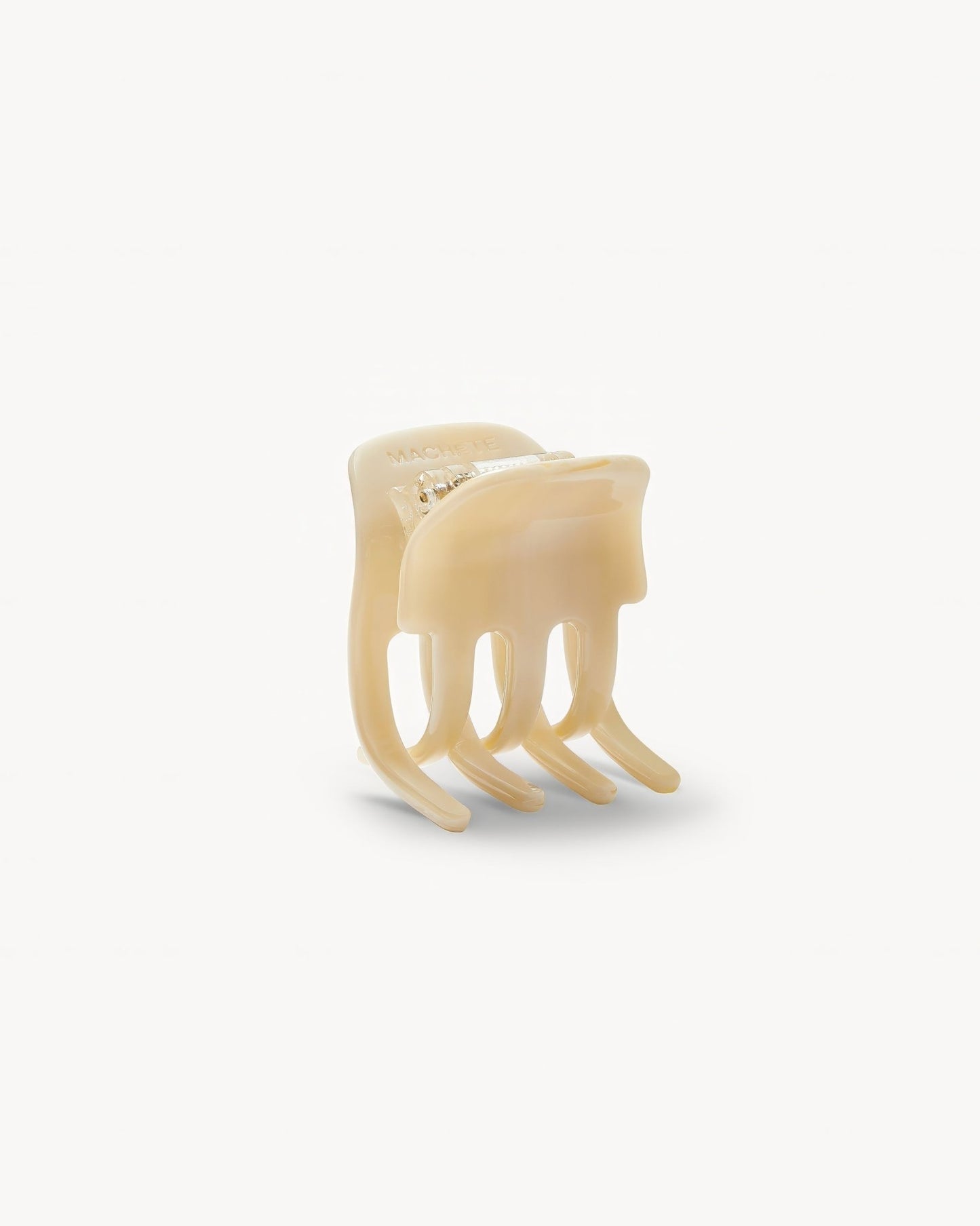 Mini Claw Clip in Alabaster