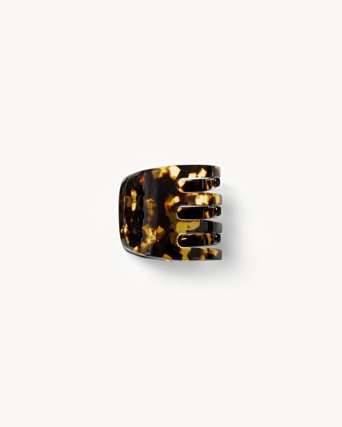Mini Claw Clip in Dark Tortoise
