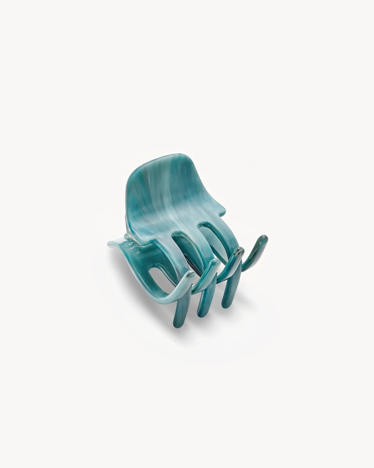 Mini Claw Clip in Jadeite