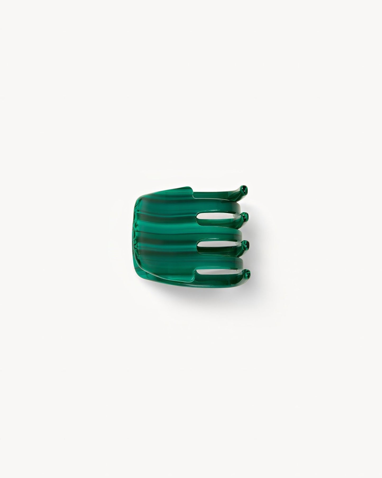 Mini Claw Clip in Malachite