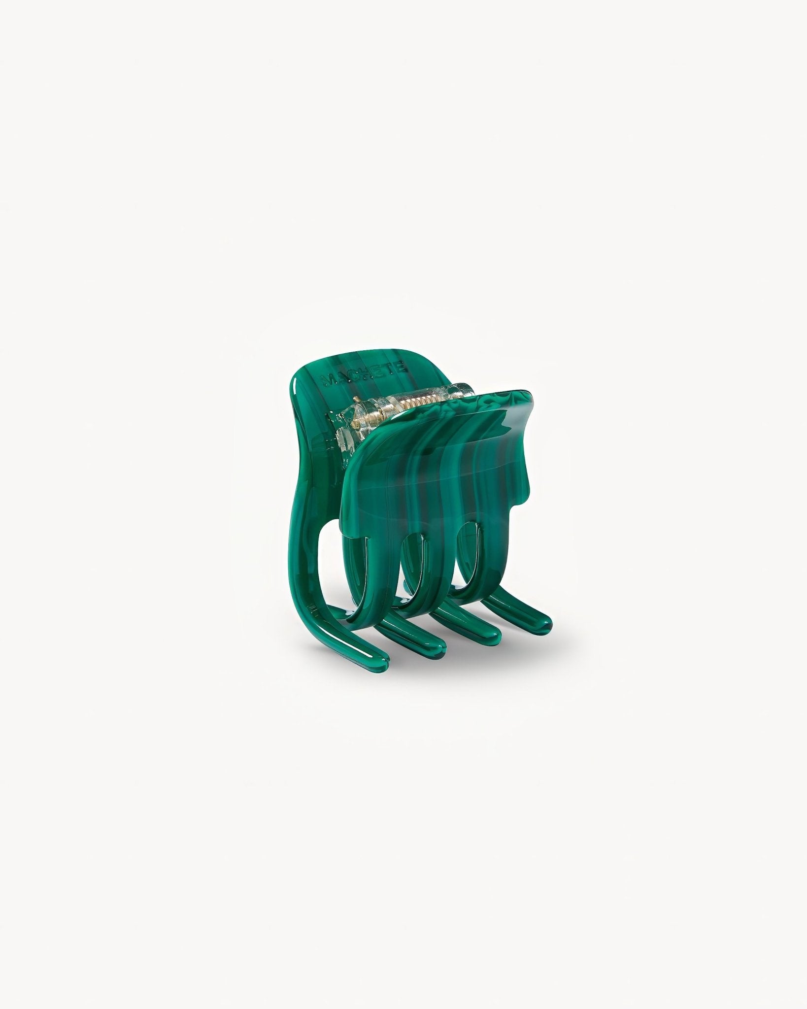 Mini Claw Clip in Malachite