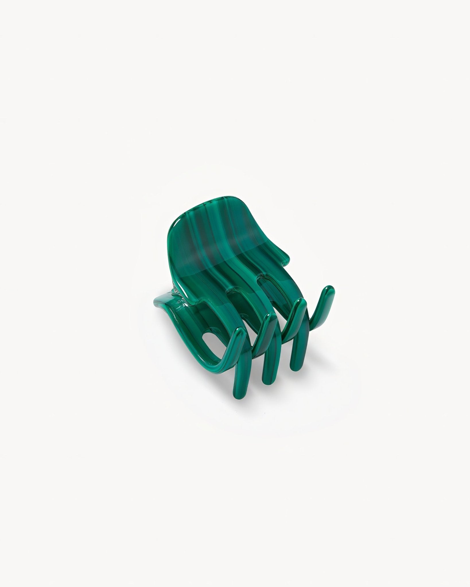 Mini Claw Clip in Malachite
