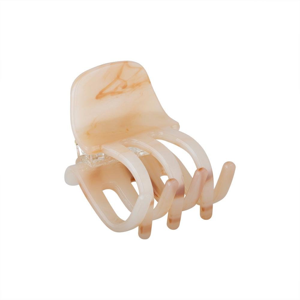 Mini Claw Clip in Peach