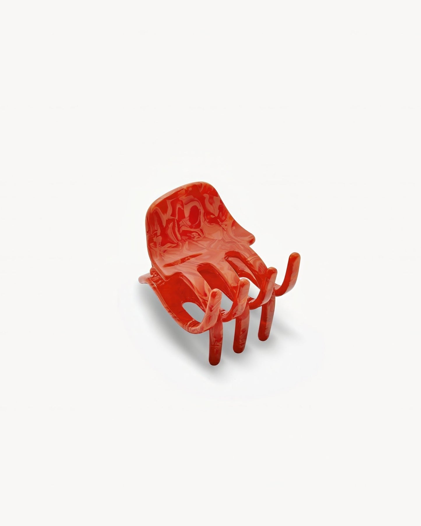 Mini Claw Clip in Poppy