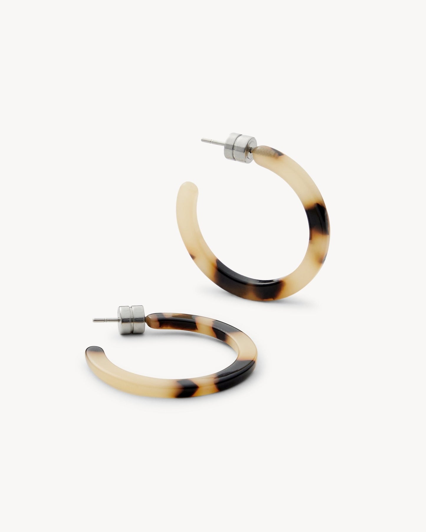 Mini Hoops in Blonde Tortoise - MACHETE