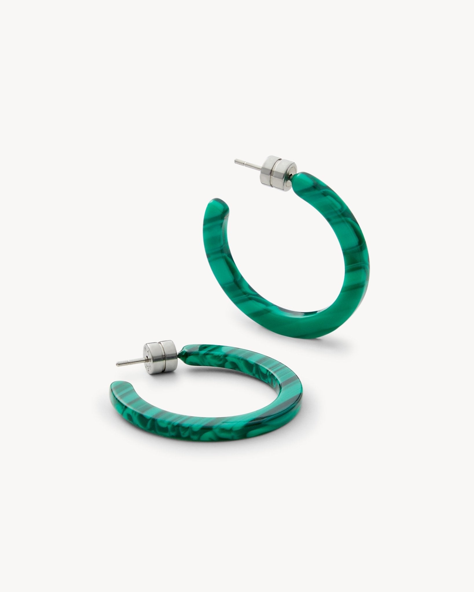 Mini Hoops in Malachite - MACHETE
