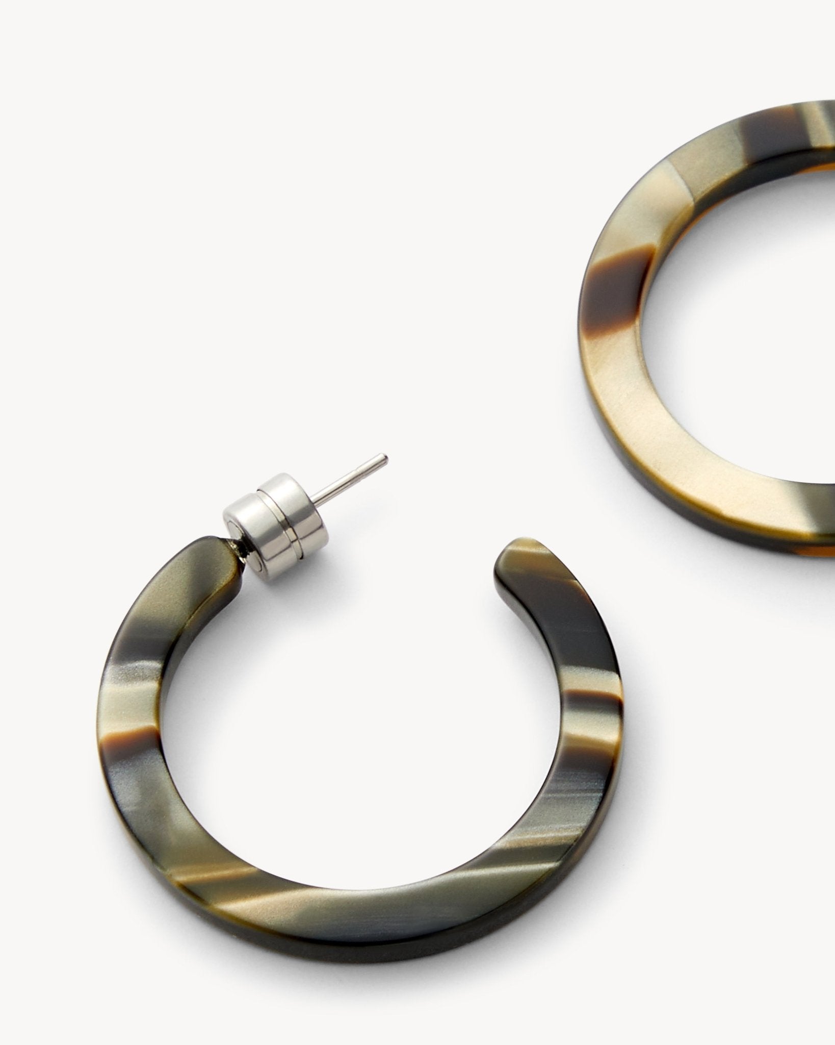 Mini Hoops in Midnight Horn - MACHETE