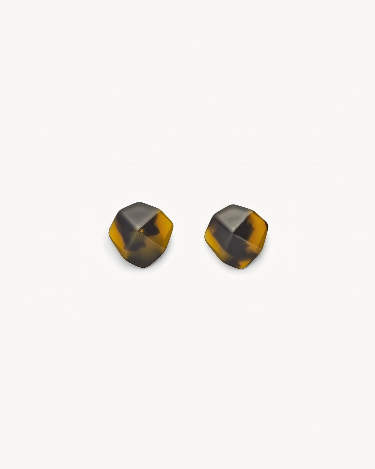Mini Sculpture Stud Earrings in Classic Tortoise
