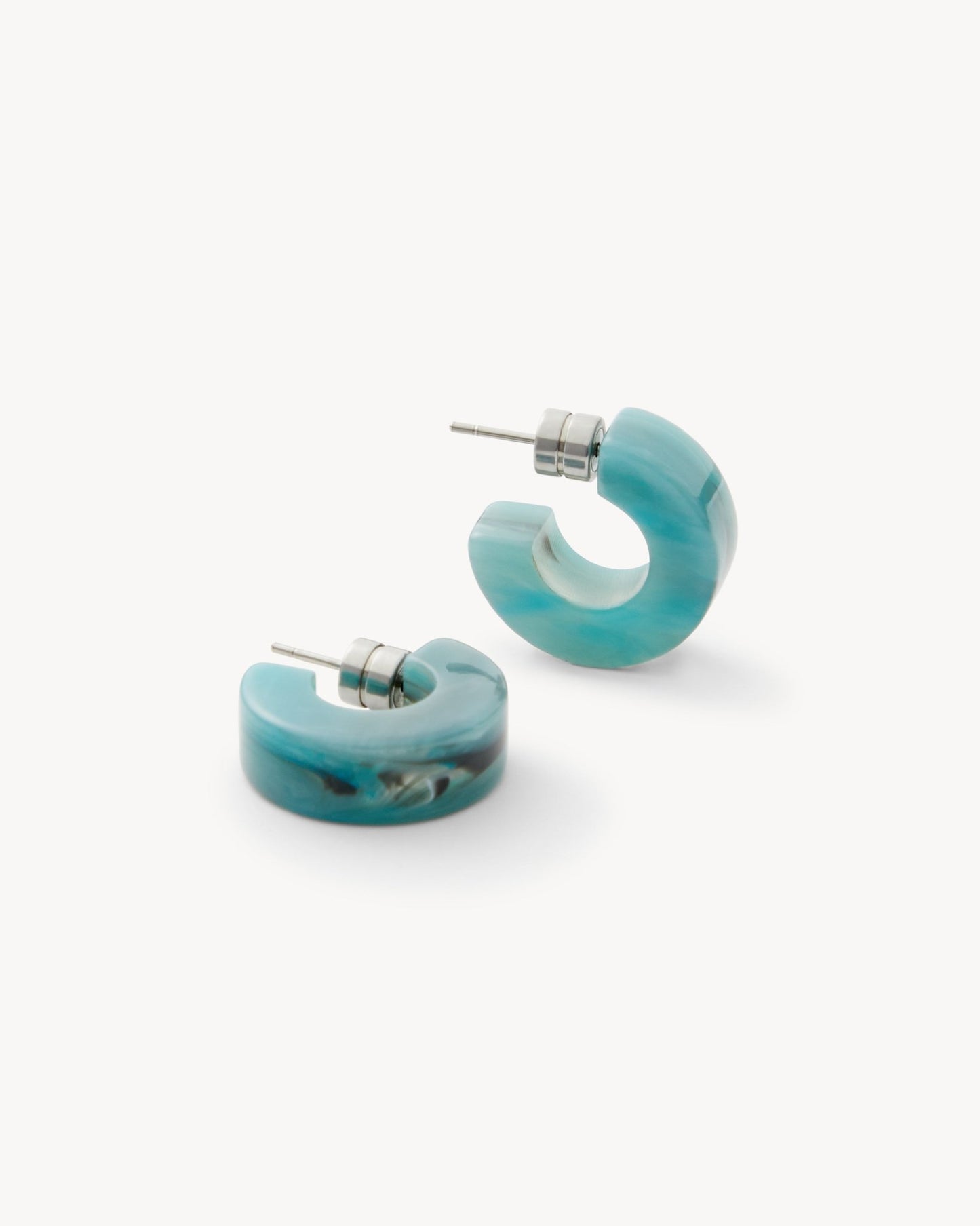 Muse Hoop Earrings in Jadeite