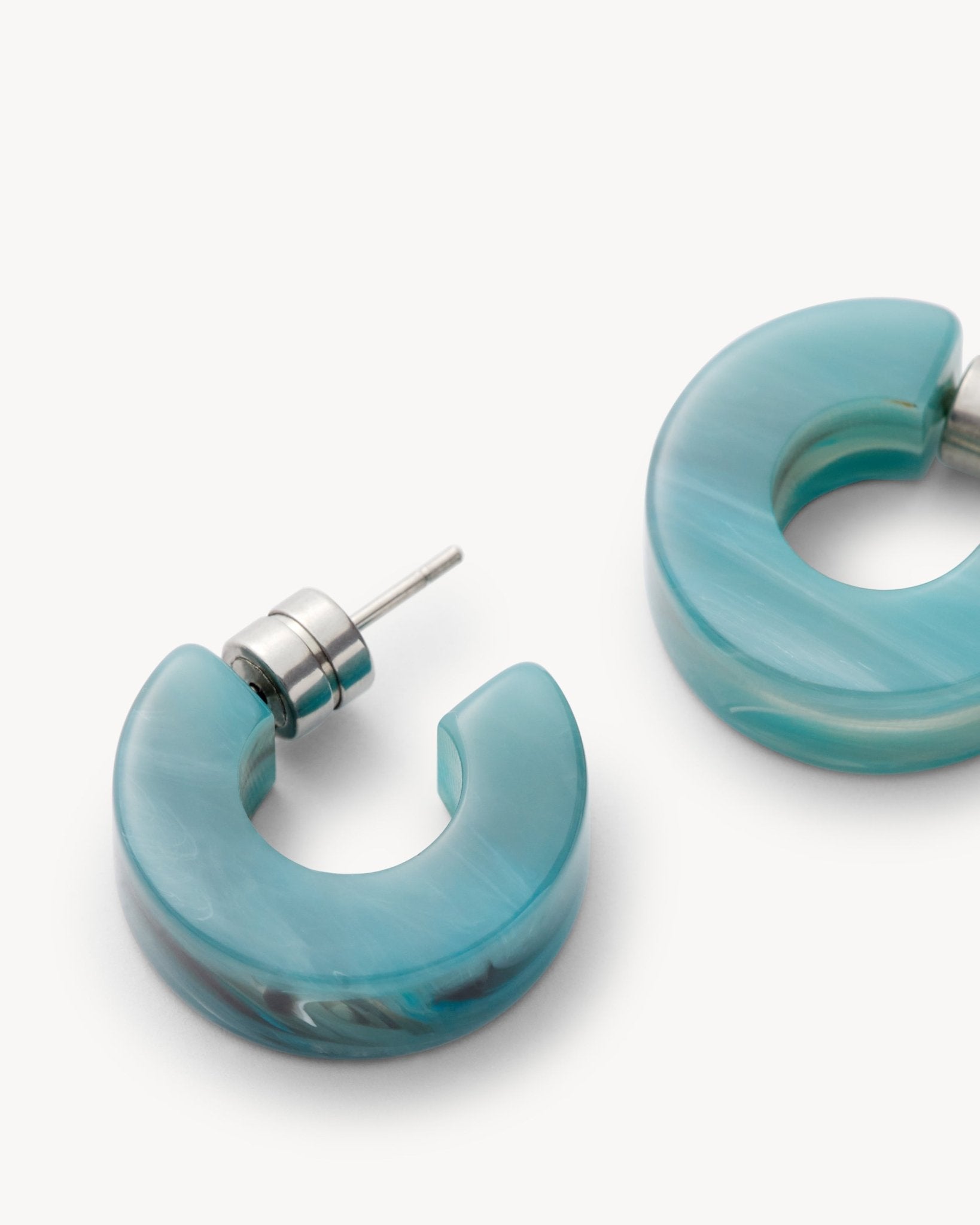 Muse Hoop Earrings in Jadeite