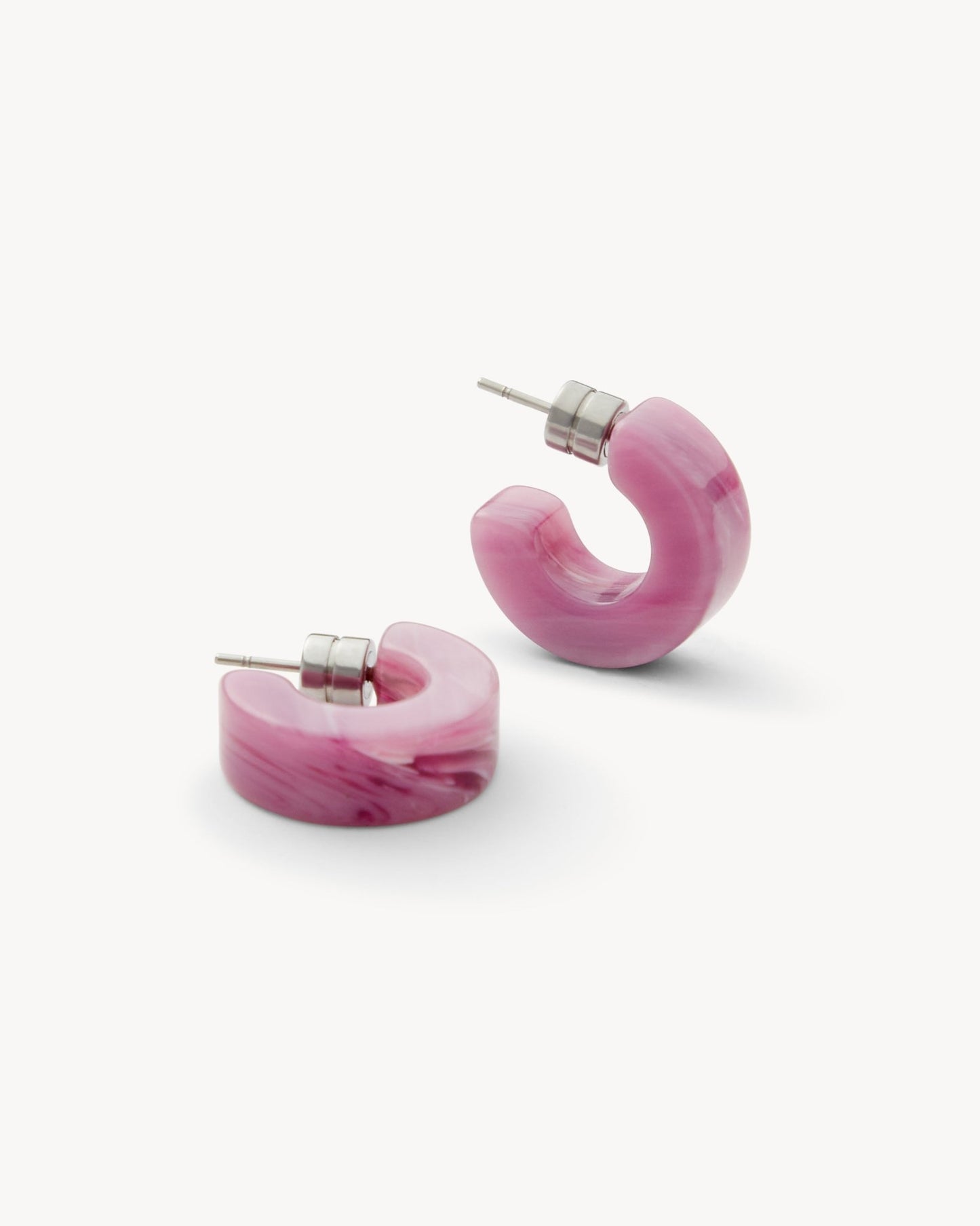 Muse Hoop Earrings in Orchid