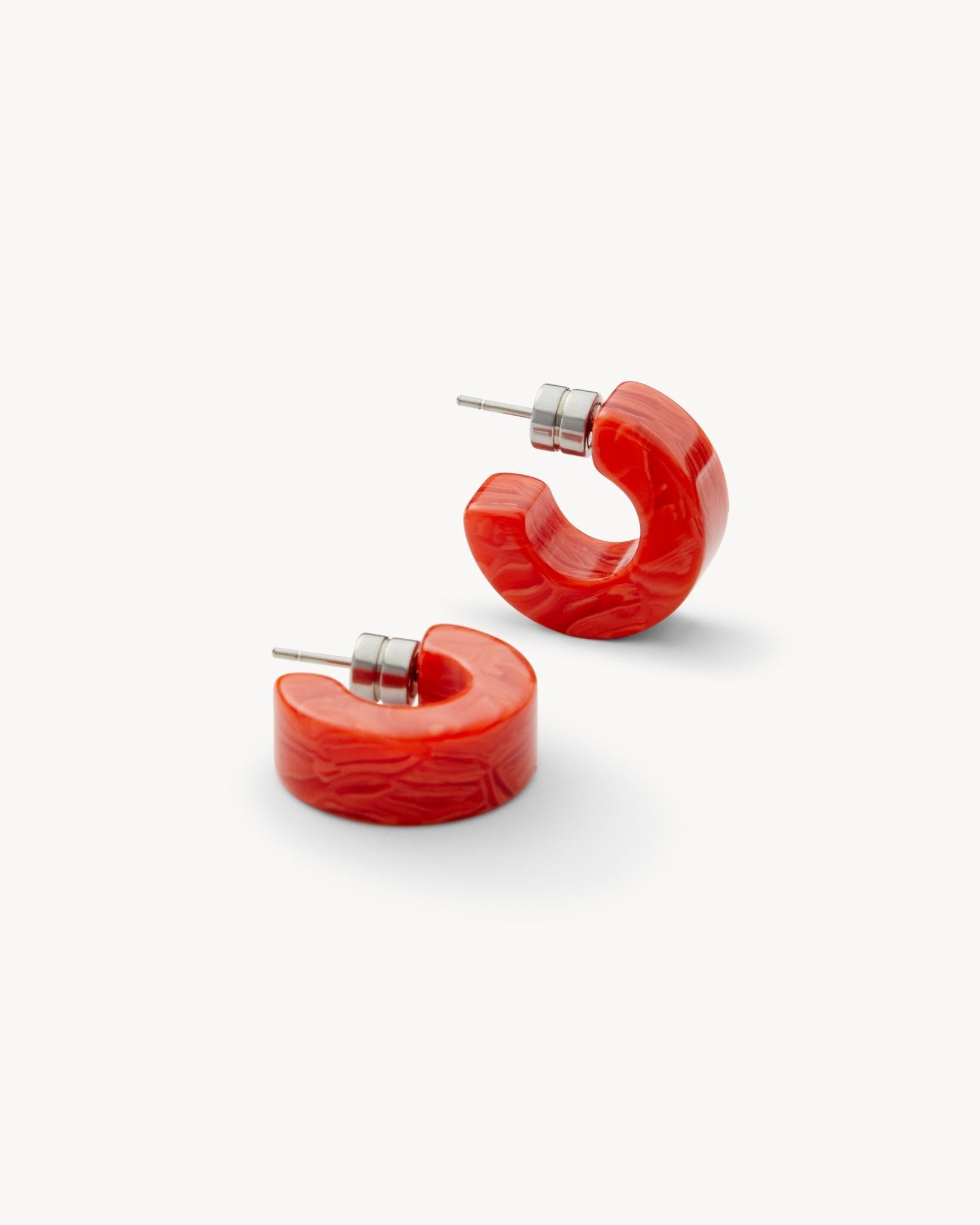 Muse Hoop Earrings in Poppy