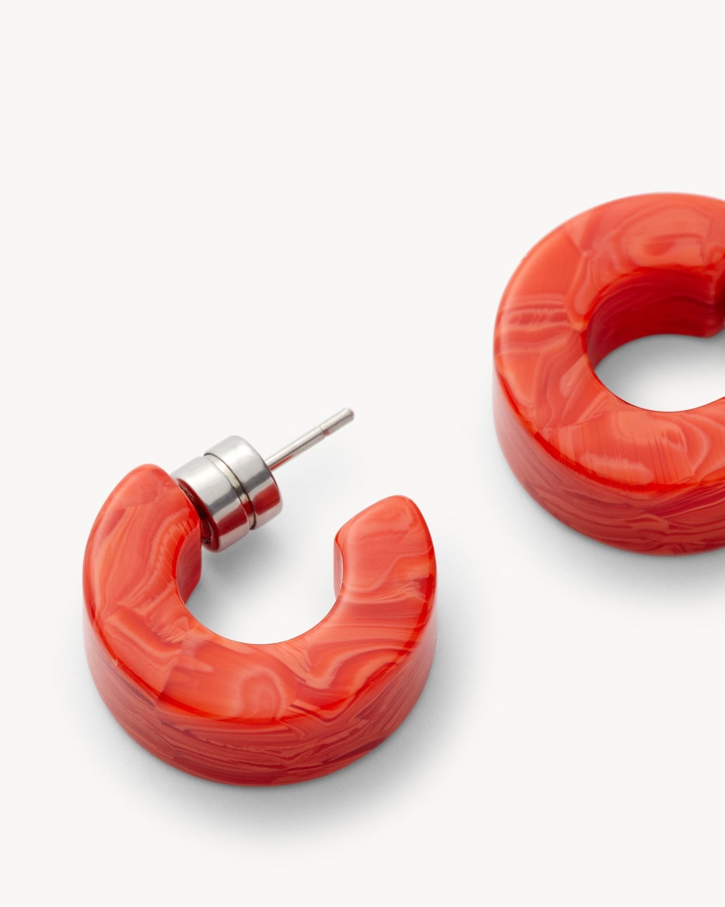 Muse Hoop Earrings in Poppy