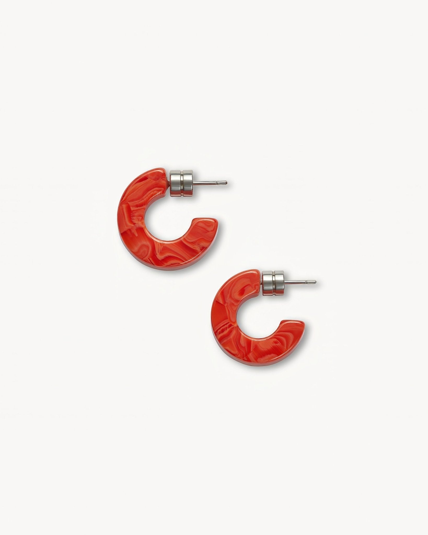 Muse Hoop Earrings in Poppy