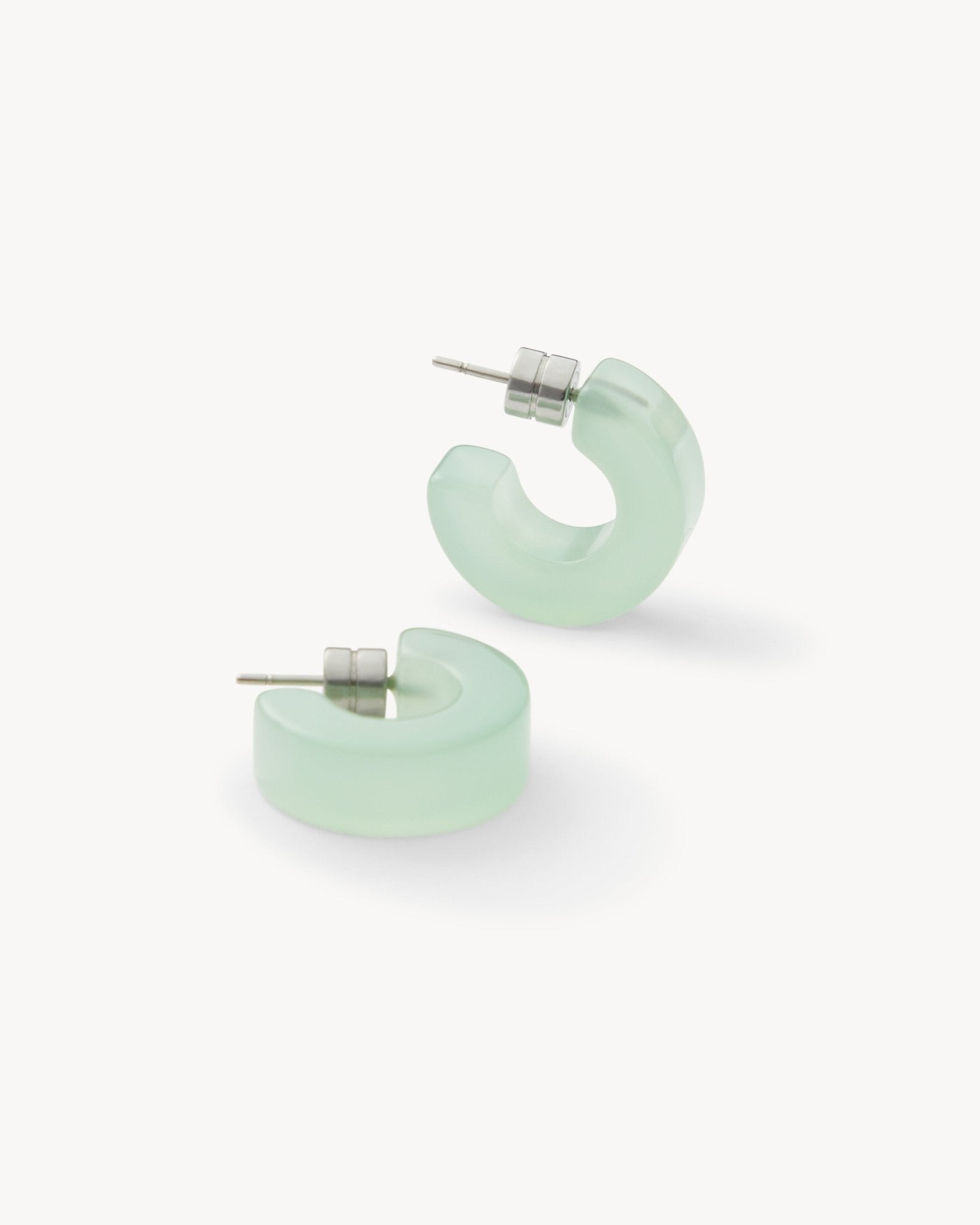 Muse Hoop Earrings in Sea Glass