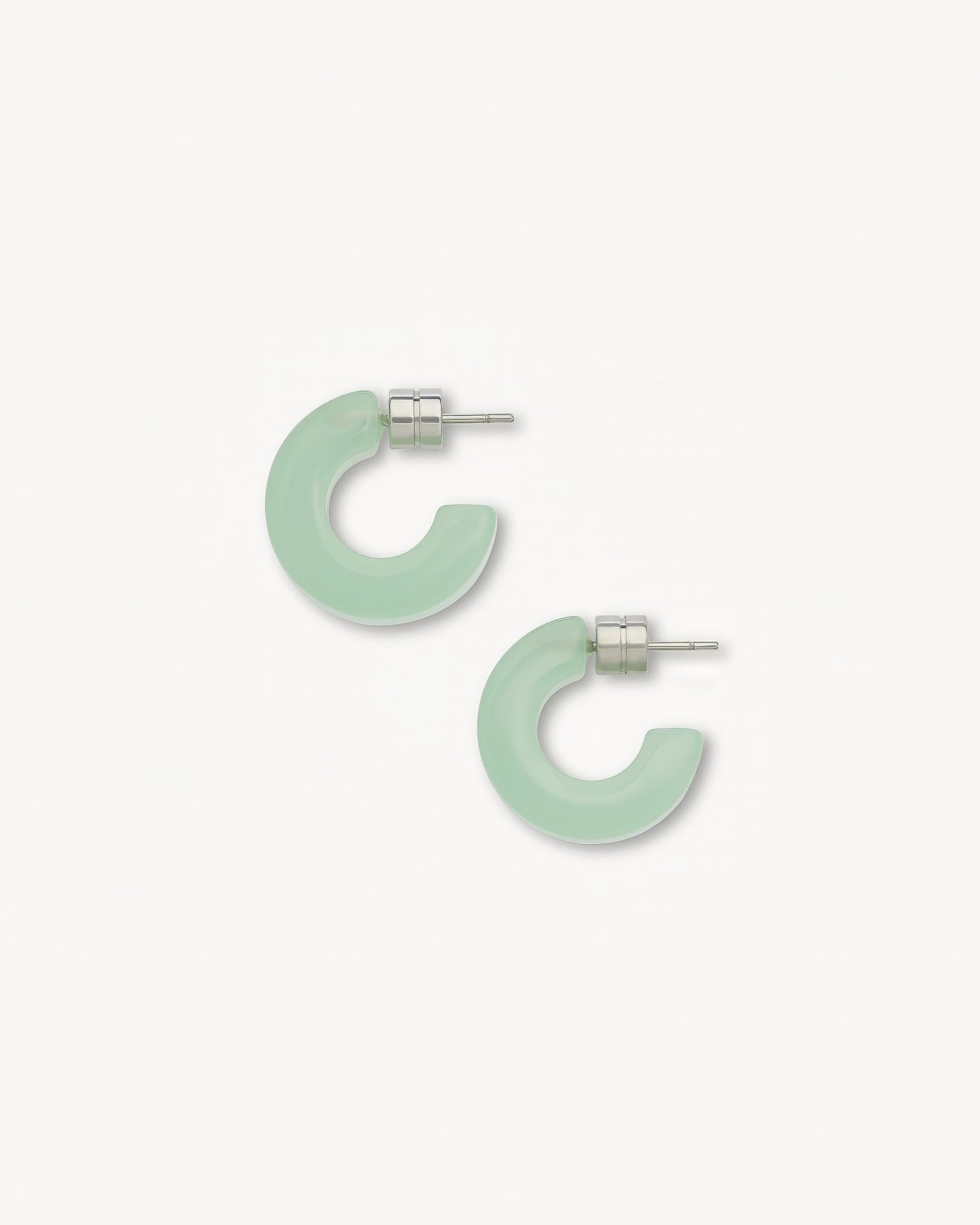 Muse Hoop Earrings in Sea Glass