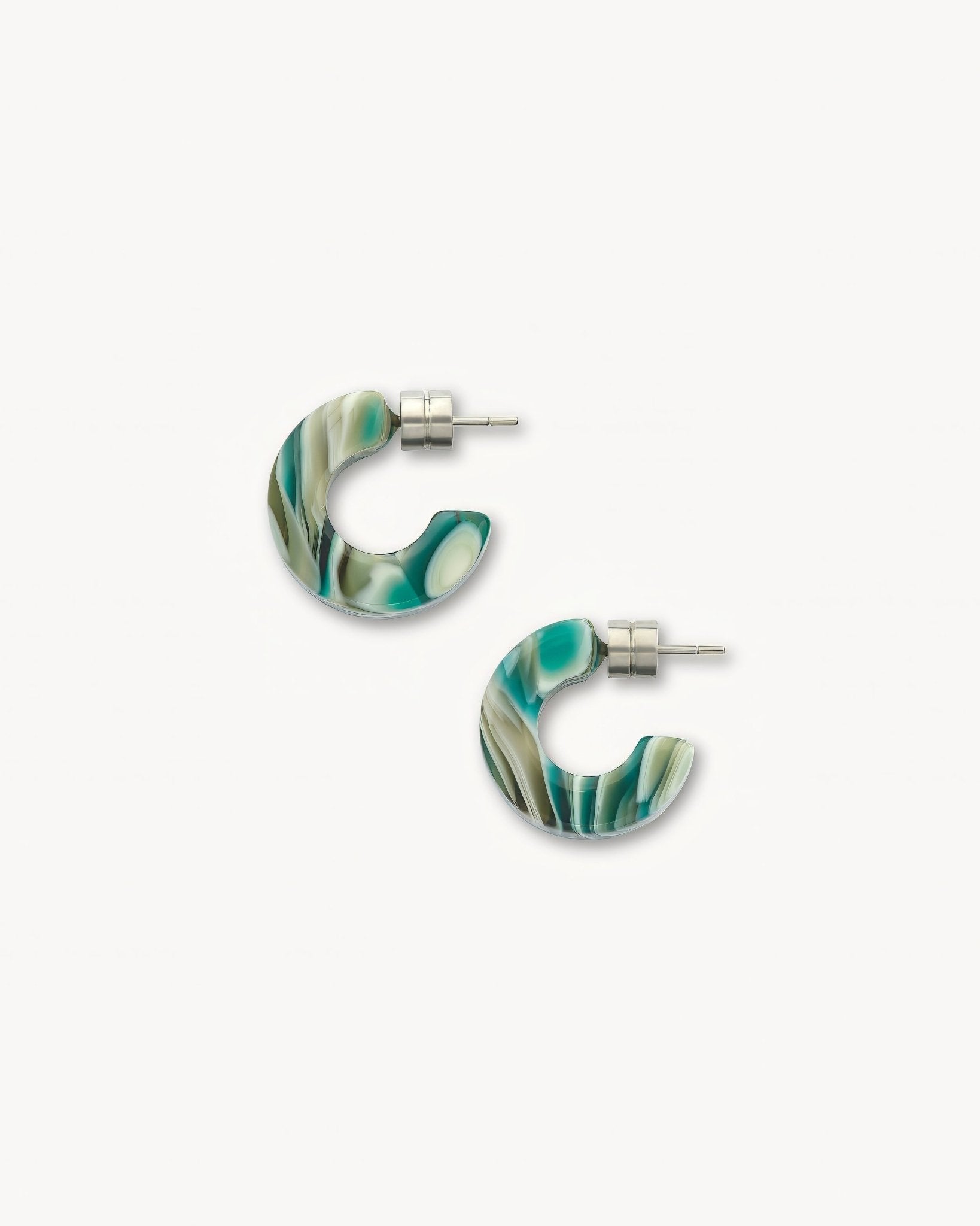 Muse Hoop Earrings in Stromanthe