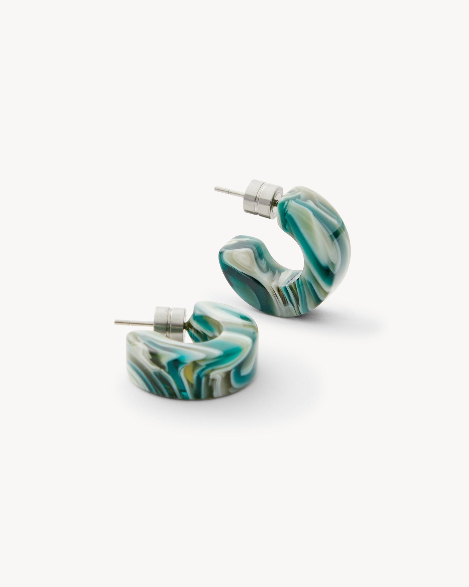 Muse Hoop Earrings in Stromanthe