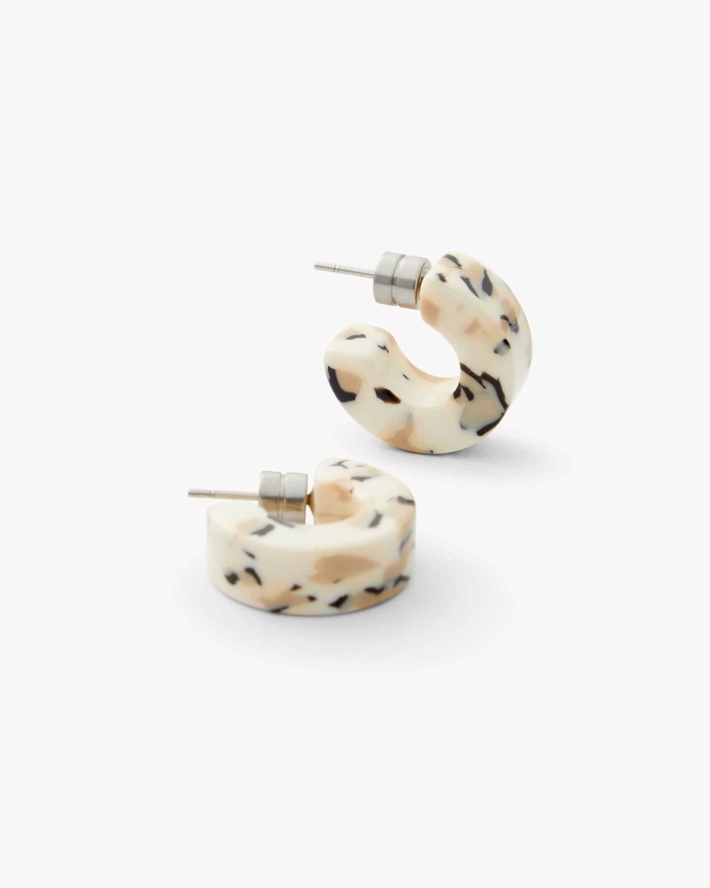 Muse Hoop Earrings in Terrazzo