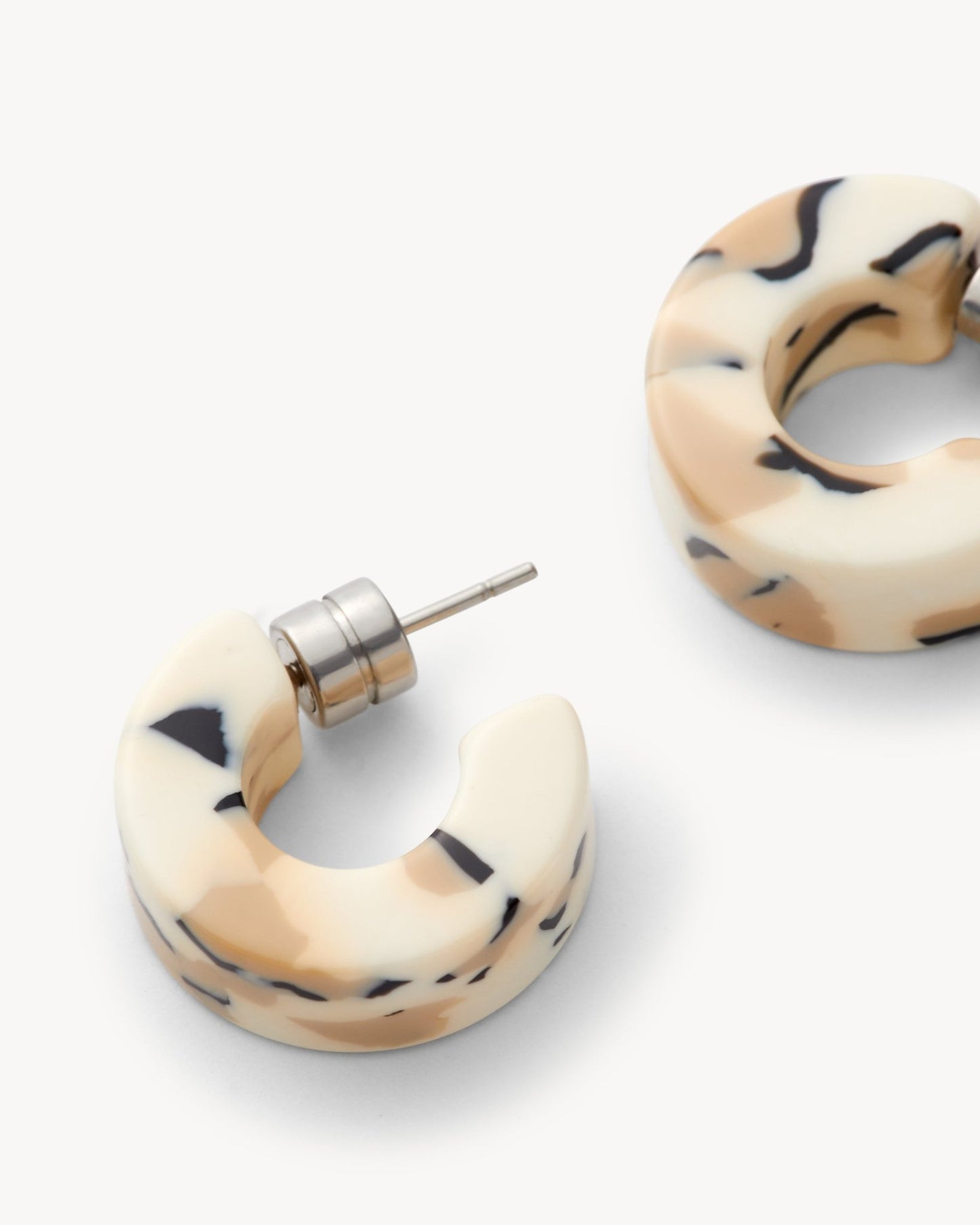 Muse Hoop Earrings in Terrazzo