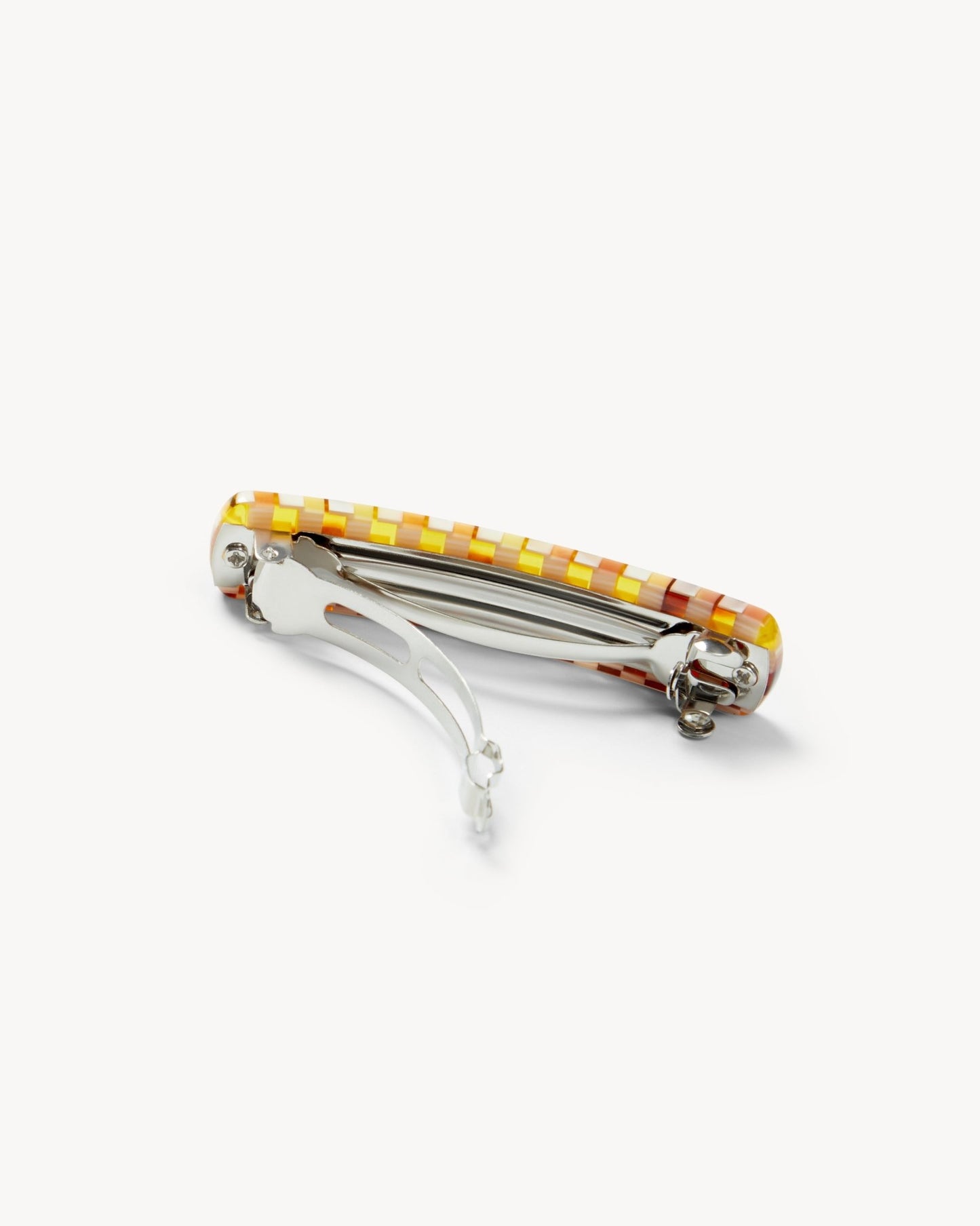 No. 3 Heirloom Barrette in Tortoise Checker - MACHETE