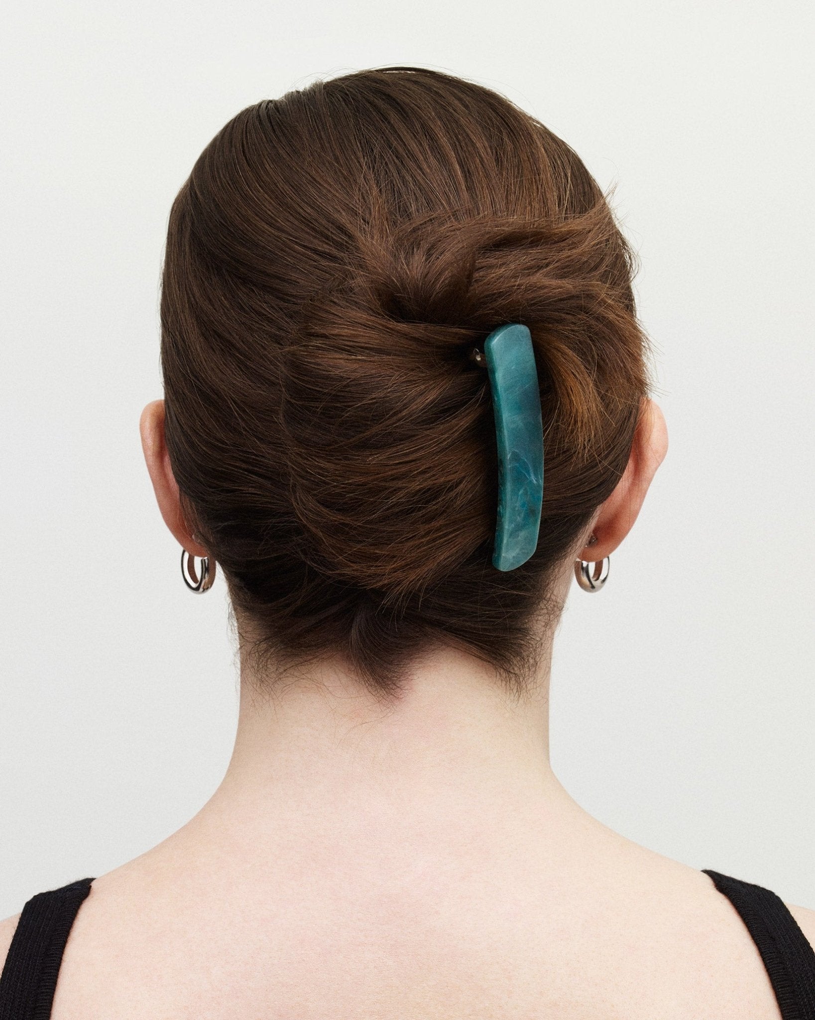 No. 3 Heirloom Barrette in Tortoise Checker - MACHETE