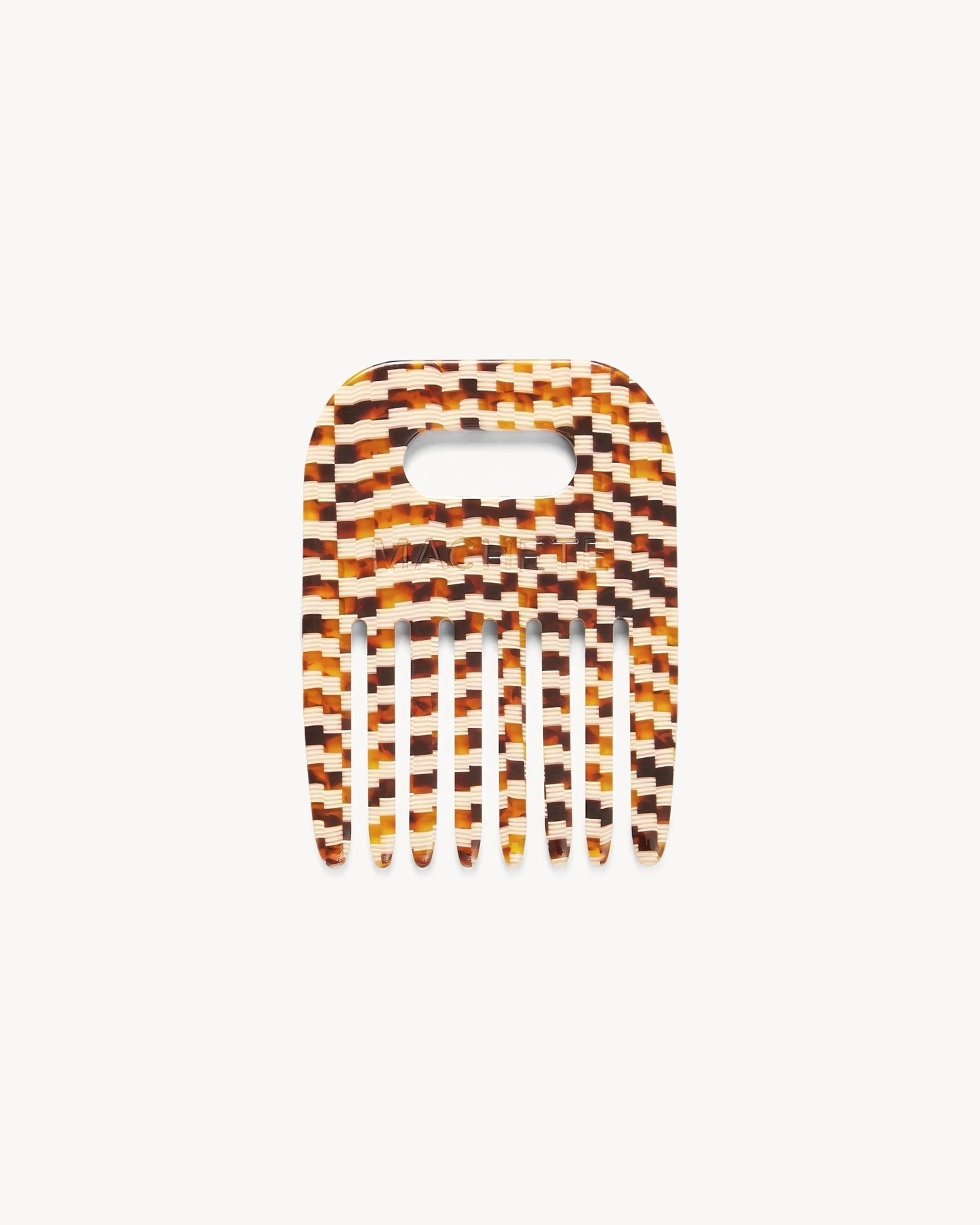 MACHETE No. 4 Comb in Tortoise Checker
