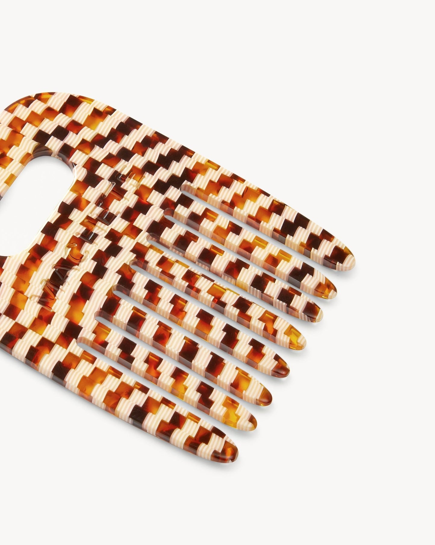 MACHETE No. 4 Comb in Tortoise Checker