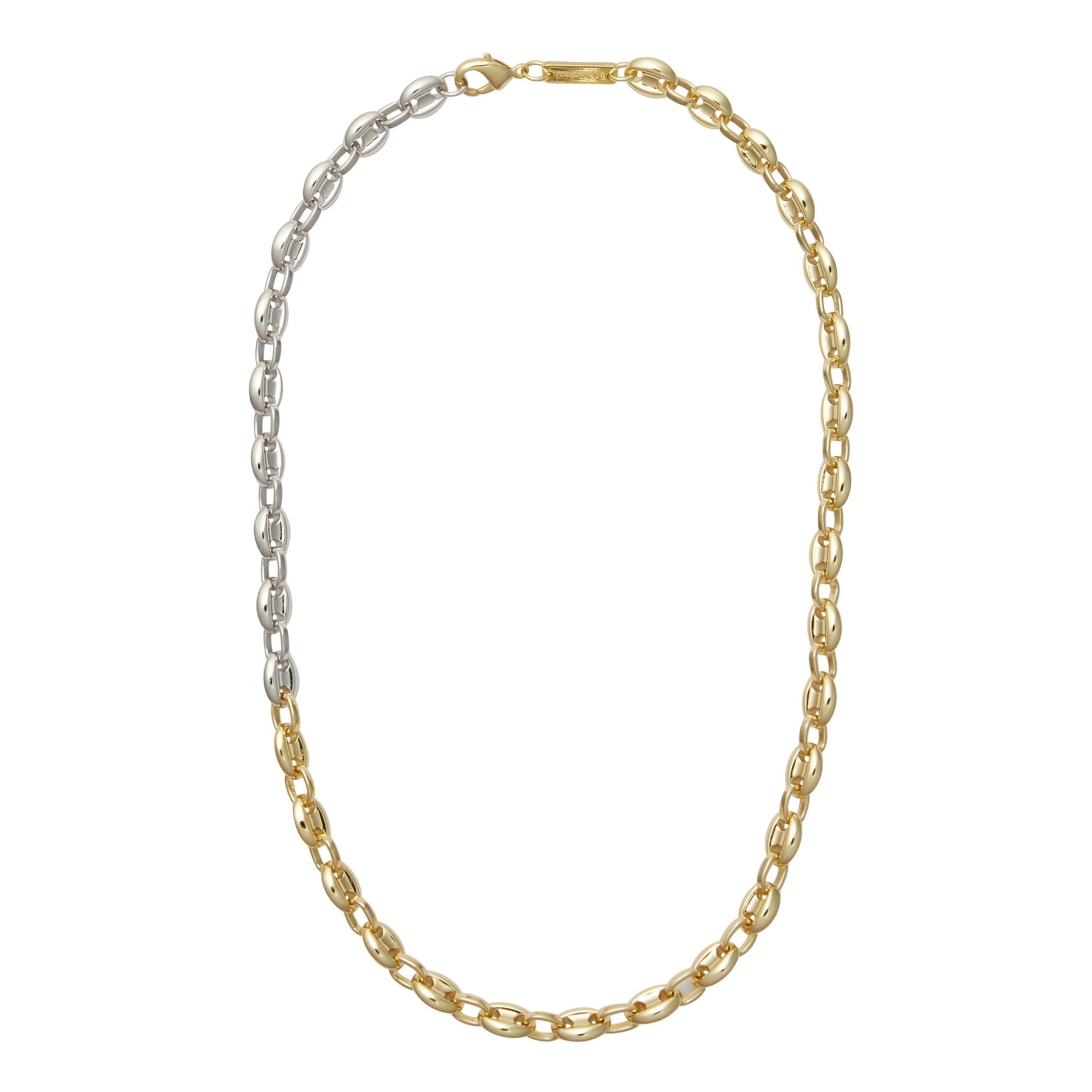 Petite Coffee Bead Necklace in 3/4 Gold