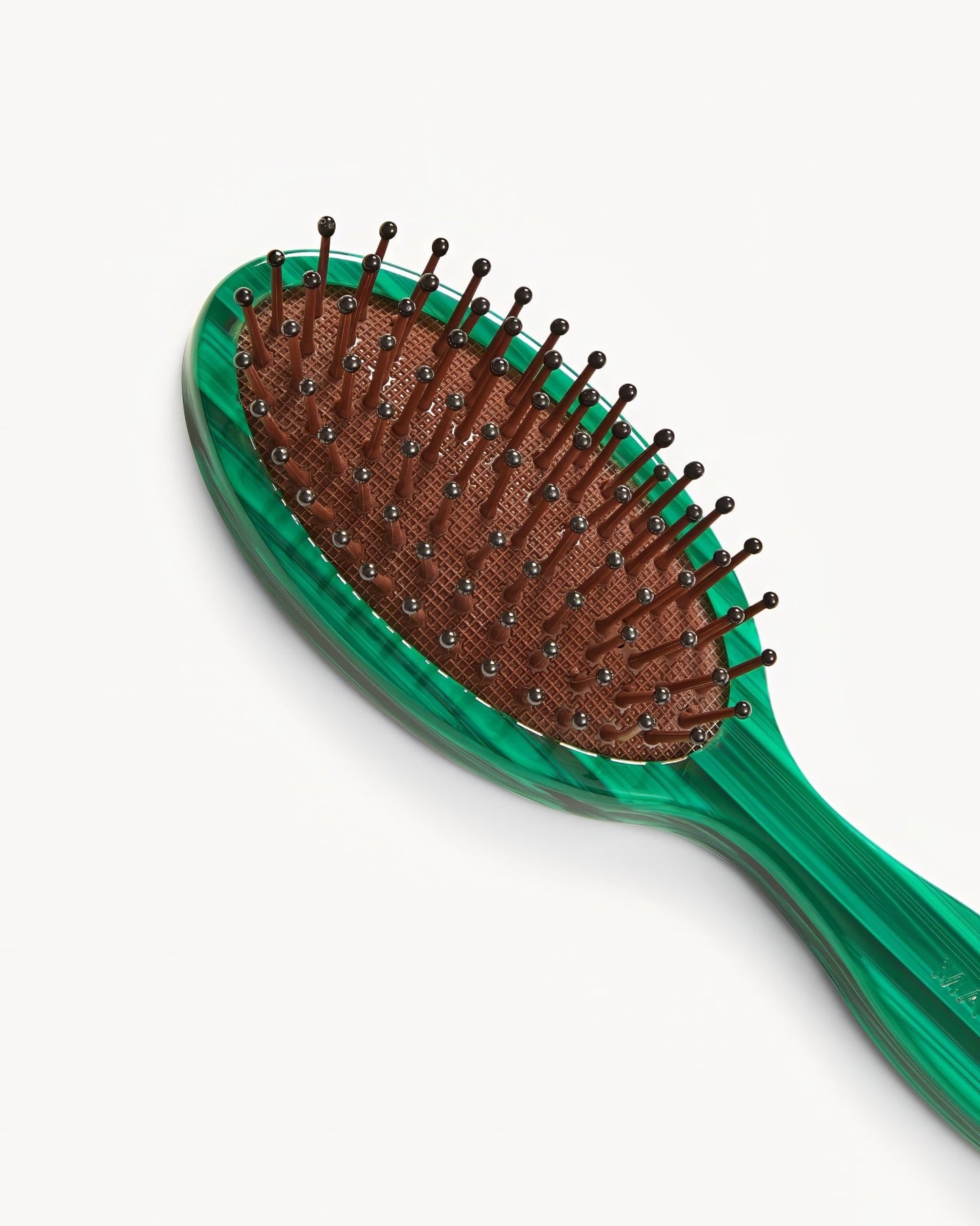 MACHETE Petite Travel Detangling Hair Brush in Malachite