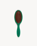 Travel Detangling Hair Brush in Malachite