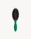 Travel Hair Brush in Malachite