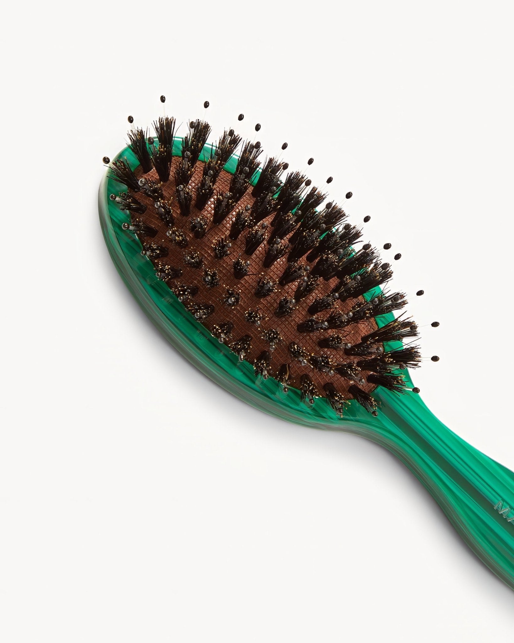 MACHETE Petite Travel Hair Brush in Malachite