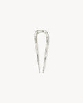 Petite Wavy French Hair Pin in Silver