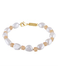 Round Pearl and Bead Bracelet