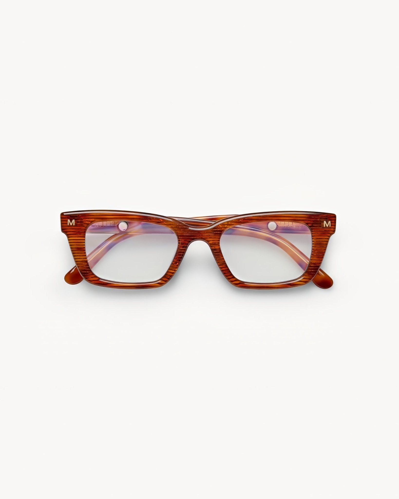 Ruby Blue Light Filtering Glasses in Dark Tortoise Stripe
