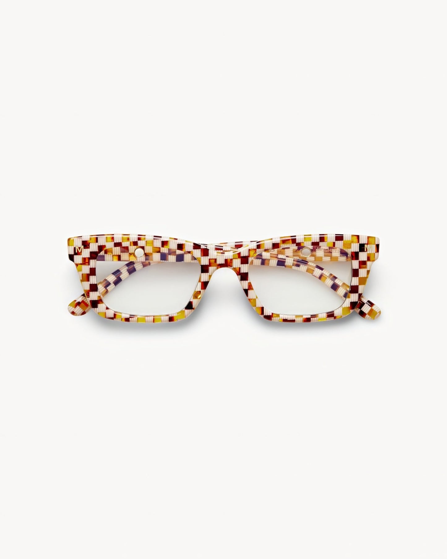 Ruby Blue Light Filtering Glasses in Tortoise Checker