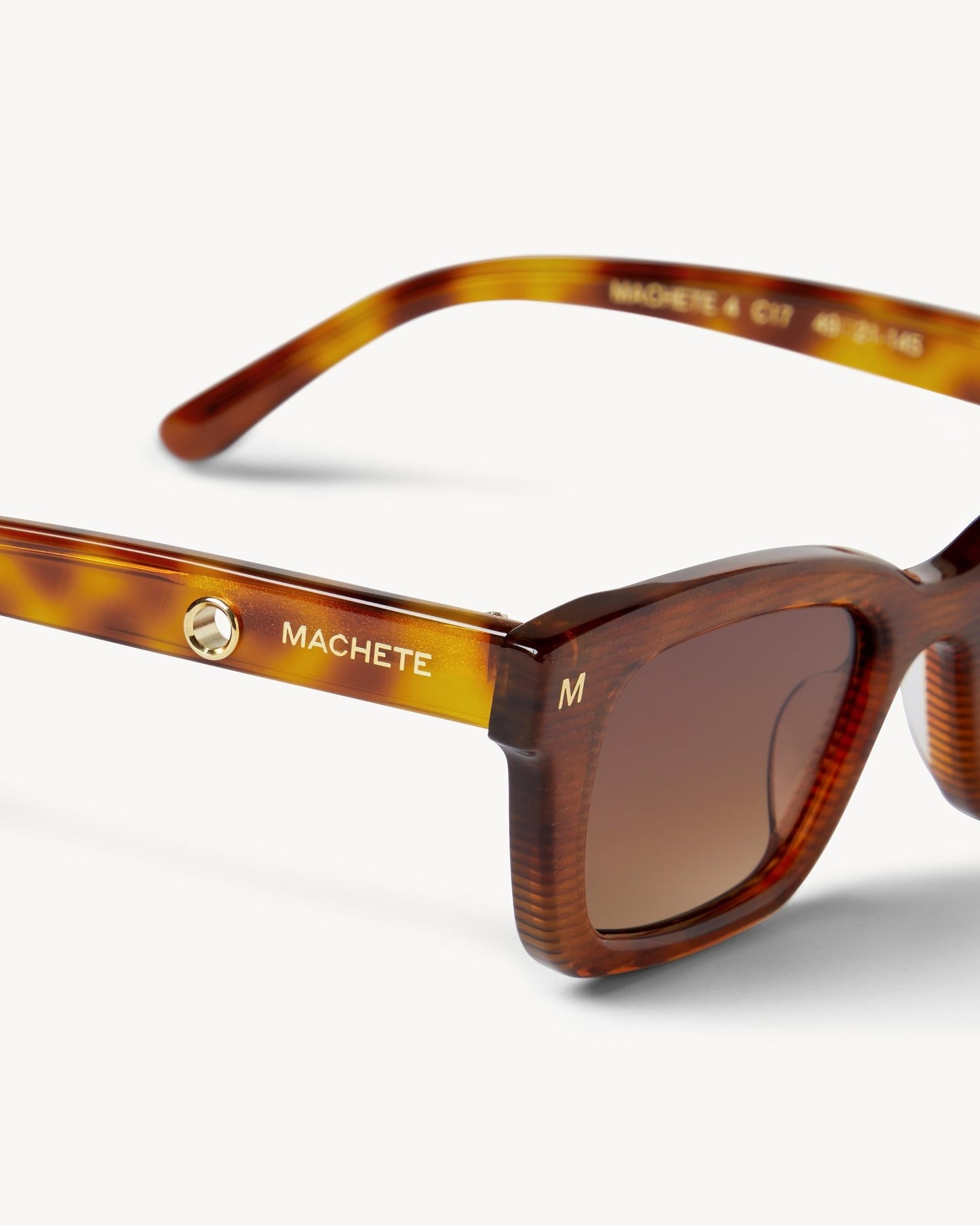 MACHETE Ruby Sunglasses in Dark Tortoise Stripe