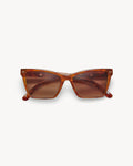 Sally Sunglasses in Dark Tortoise Stripe
