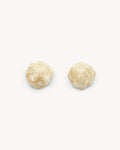 Sculpture Studs in Ivory
