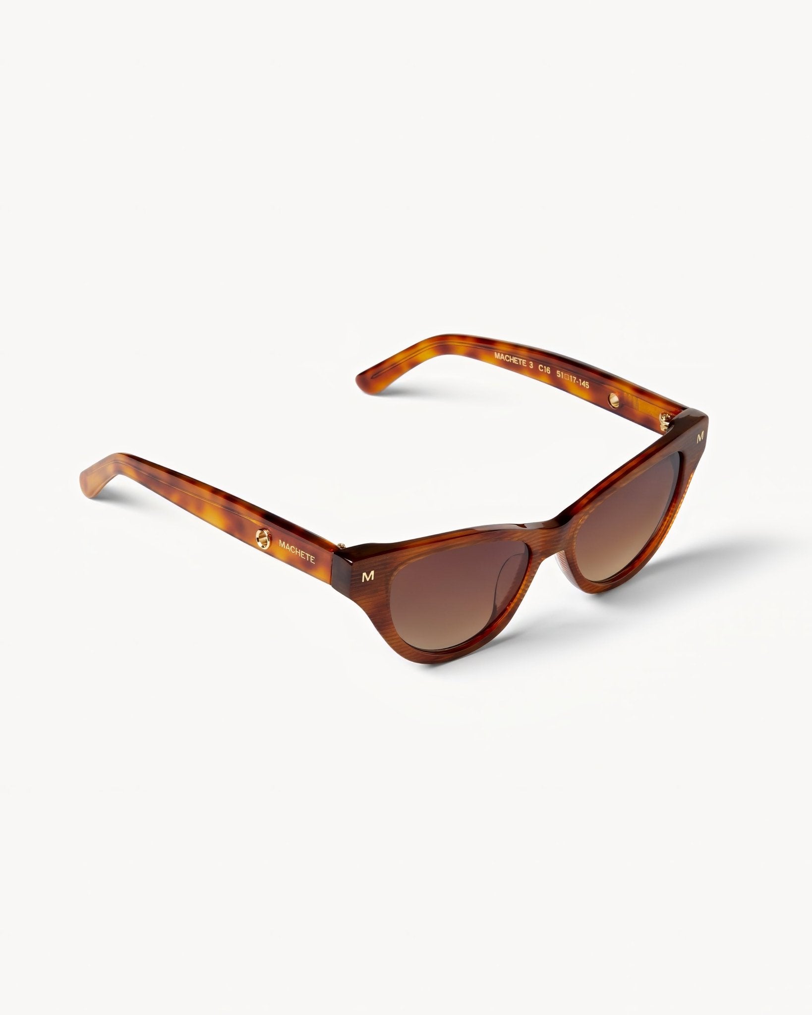 MACHETE Suzy Sunglasses in Dark Tortoise Stripe
