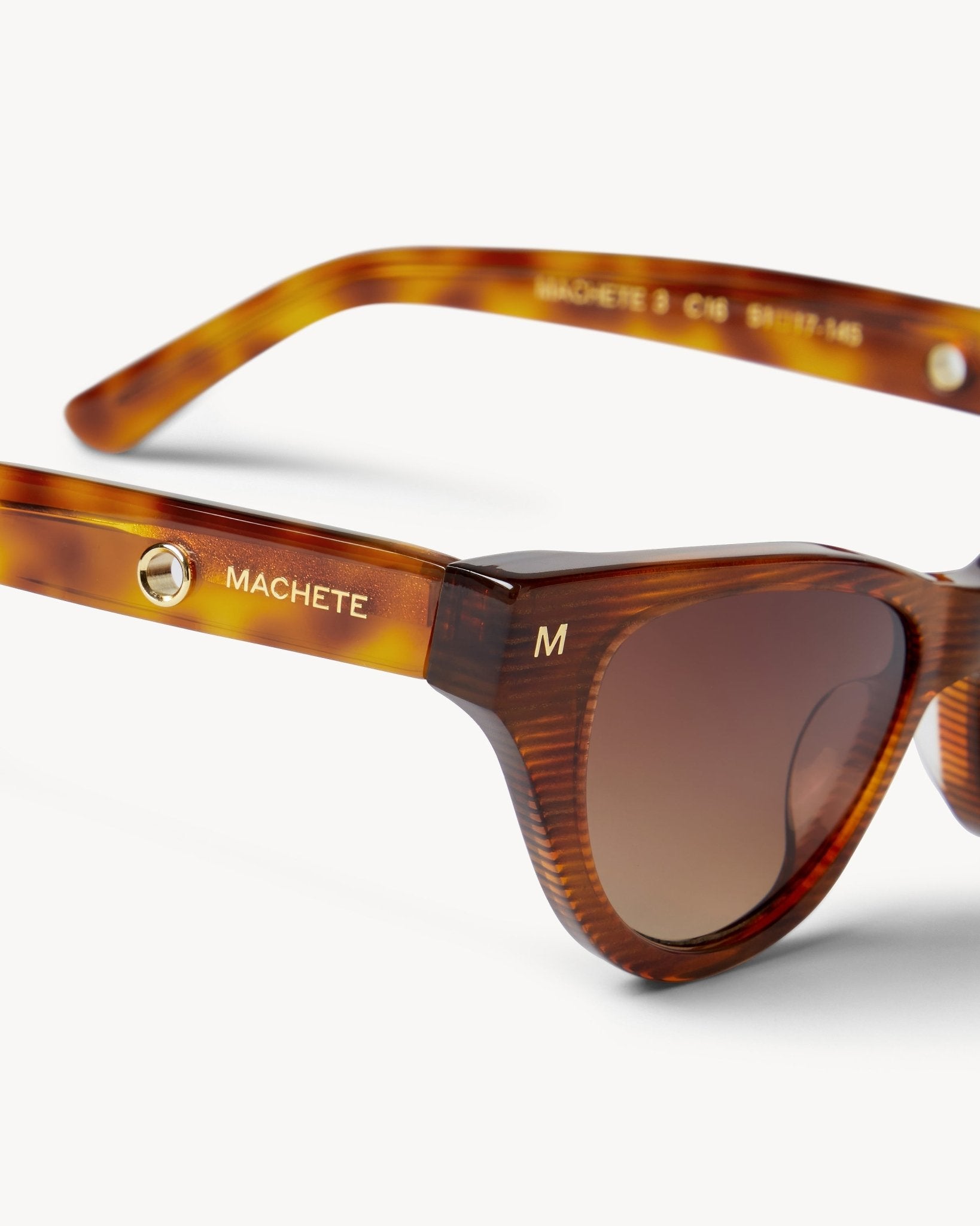 MACHETE Suzy Sunglasses in Dark Tortoise Stripe